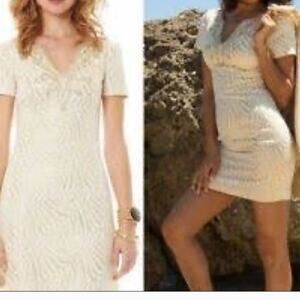Lilly Pulitzer MILANNIA Sz. 2 Gold Metallic $278 Jacquard Dress